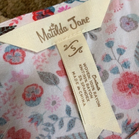 MATILDA JANE floral stripe trapeze top - Picture 7 of 10